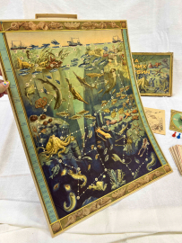 Детская настольная игра "Разведка морских глубин" Н.С.Фомичев Росгизместпром 1955г. Картинка 7